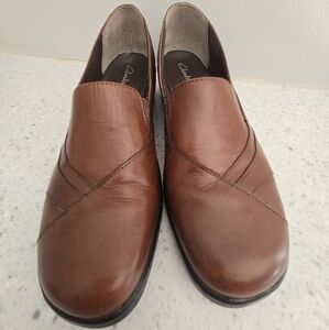 Clarks Women's Brown Leather Shoes